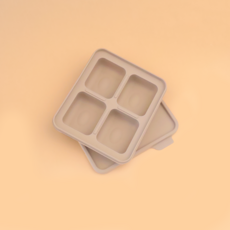 홍스마마 플래티넘 실리콘 이유식 큐브 이유식 준비물 얼음틀 아이스몰드 아이스 트레이 실리콘 몰드 마늘틀, 1개, 토피넛, 90ml