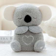 숨쉬는 인형 살아있는 유도 봉제 신생아 도움 수면 수유용 음악 소리 빛 흔들리는 장난감, 1개, 2437 코알라