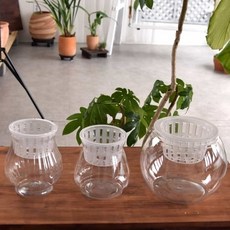 요비월드 수경 재배용 화분 스노우사파이어화분 개운죽화분 싱고니움화분, BH-1103 12x17cm