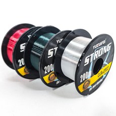 바다 민물 루어 투명 낚시원줄 원투 낚시줄 나일론 모노라인 0.6호-8호 200m, 그린, 0.8호