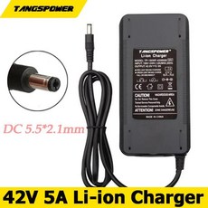 42V 5A 리튬 배터리 충전기 DC5.5*2.1MM 36V 5A 자전거 스쿠터 호버보드 밸런스 휠 스케이트보드 자전거 리, AU, 1개