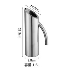 레스토랑 물 주전자 .0L 오마카세 스테인레스 스테인리스, AZ. 두꺼운 곡선 손잡이가 있는 찻주전자 1.6L