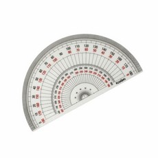 각도기 각도측정자 반원 분도기 18cm