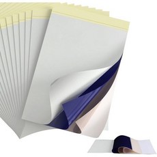 페슬리프 타투 전사지 프린터 기계 용품과 호환되는 A4 사이즈 4겹 DIY 트레이싱 페이퍼 전사 키트용 10매 열 스텐실 종이, 10