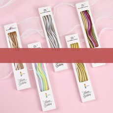 파스텔톤 트위스트 생일초 예쁜 파티 케이크 장식 캔들, 47. 핑크 곰돌이 3개