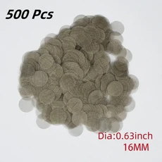 100 Pcs 500 Pcs 스테인레스 스틸 흡연 파이프 필터 은빛 스크린 메쉬 그물 담배 흡연 액세서리, 01 500 Pcs for 16MM