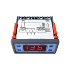 정밀한 냉난방 관리를 위한 2단계 온도 조절기 플라스틱 텍스처, 12V