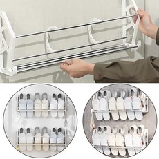 단체숙소 좁은현관 신발정리대 1p 신발장 진열대 주방 정리 화장실 욕실 무타공 슬림 거치대