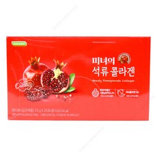 미녀 콜라겐 젤리 스틱 석류추출물 농축액 POMEGRANATE 석류맛 피쉬 콜라겐, 1개
