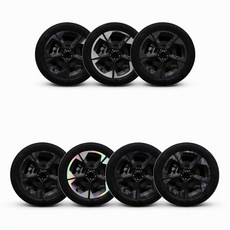 *** [그라피카] 팰리세이드 휠스티커 디올뉴 펠리세이드 호환 20인치 휠스티커, 07. 휠 스티커 - [단조 카본], 1개