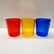 플라스틱컵 270ml 업소용 식당 음료수컵 국내산, 5개, 옐로우