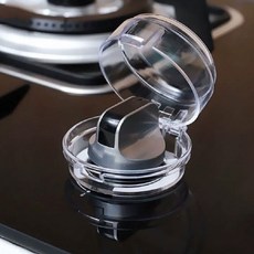 가스레인지 보호 캡 4P 오작동방지 버튼 가림막 커버 인덕션 가드 덮개, SN.가스레인지커버4p 블랙, 1개