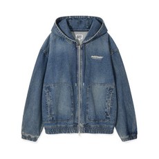 매장정품 와키윌리 WACKY WILLY 데님 후드 집업 점퍼 라이트블루 WA2501JK19LB 185754
