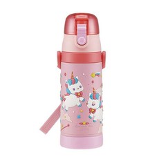 스케이터 입체 원터치 스텐보틀, 유니콘, 480ml, 1개