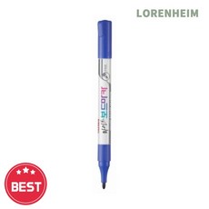 로렌하임 모나미 세필보드마카 청색 1.5mm 무독성 12개입 세트 보드용마커