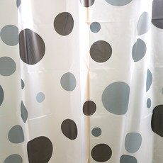 샤워 커튼 욕실 욕조 방수 커텐 화장실 샤워실 곰팡이 peva 검정 방울