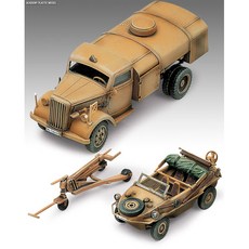 아카데미과학 1/72 독일군 2차대전 연료트럭 쉬빔바겐 13401 자동차 모형 프라모델, 1개