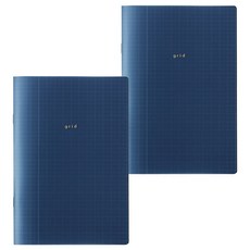 잇쇼니 노트 B6 그리드, 블랙, 2개