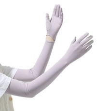 UPF50+ 防曬冰袖 護臂袖套 夏季防曬透氣涼感運動騎乘護臂套, 淺紫色169#, 1個