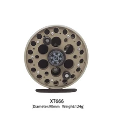 모든 금속 낚시 릴 미끄럼 방지 왼쪽/오른손 핸들 앞 뗏목 휠 겨울 얼음 낚시 용품