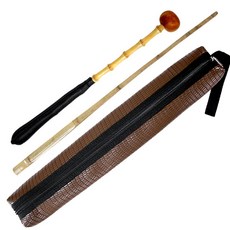 새화국악기 황죽 장구채(궁채+열채) + 갈색고급케이스, 반주열채+갈색케이스, 1개