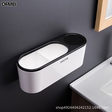 DFMEI 吹風機架免打孔浴室洗手間風筒架子廁所置物架壁掛式電吹風架, 1個, 黑色:參考詳情