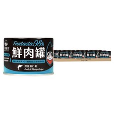 DOG CAT STAR 汪喵星球 全齡貓 98%無膠鮮肉主食罐, 鰹魚蝦仁, 165g, 12罐