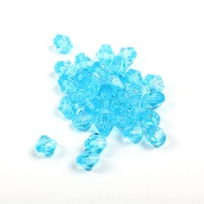 크리스탈 비즈 주판알 6mm 8mm 10mm 마름모 비즈공예재료, A4741. 스카이, 1세트