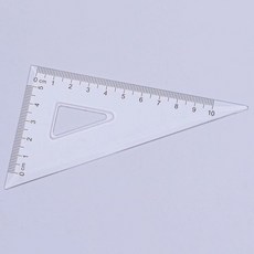 삼각자 학용품 자 플라스틱 미술 투명 제도용