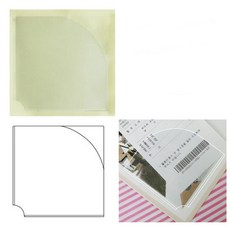 [ 코너형 포켓 라벨테이프 소형 30매 80x80 ] 다이어리 바인더 코너스틱 윈디커 포스트포켓jin4+4LNY