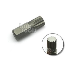 BuyTools 衝擊起子頭 12角星型 M5 M12 內星型螺絲 柄10mm*長30mm 台灣製造, 1個