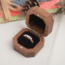 반지 케이스 원목 미니 보관함 사각 주얼리함
