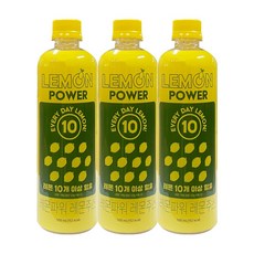 레몬파워 레몬주스 레몬즙, 3개, 500ml