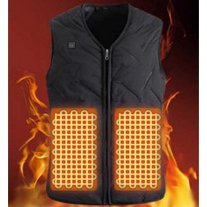 발열 온열 조끼 방한 USB 열선 보온 KC인증 보조배터리 별도