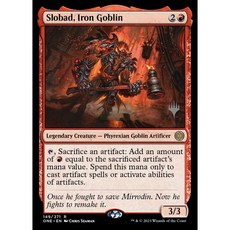 Wizards of the Coast 魔法風雲會 Slobad Iron Goblin 傳奇生物卡牌, 詳見包裝, 詳見包裝, 英文