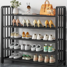Shipshape 다용도 대용량 튼튼 신발장 조립간편, 블랙 컬러