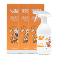 쉬즈곤 반려동물 탈취제 동물용의약외품 시트러스가든향, 3개, 500ml