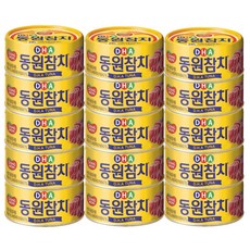 동원참치 DHA 참치 통조림, 135g, 15개