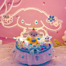 산리오 케이크 DIY 크림 데코 무드등 만들기 장난감 키즈 공예 SC41, 시나모롤
