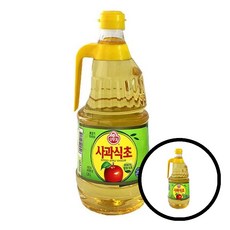 오뚜기 사과식초 1.8L 사과식초 오뚜기 식초 건강음료 요리재료 발효식초 저지방 유기농 샐러드소스 천연식초 z18+41229en