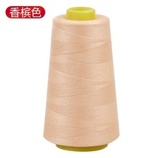 【台灣發貨】縫紉線 家用平車線鎖邊寶塔線細線手縫衣線40S2 3000碼高速滌綸 縫紉機線 RSER, 1個, 香檳色2000米1捲