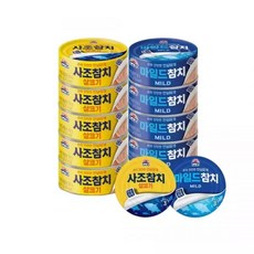 사조 살코기참치100gX6+마일드참치100gX6 (총12캔)안심따개, 100g