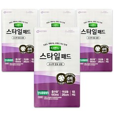 디펜드 스타일 참숯패드 여성용 안심 중용량 18Px4팩, 18개입, 4세트