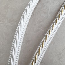 PVC 테두리 띠몰딩 웨인스코팅 인테리어 몰딩 테이프, 화이트골드