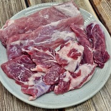 국내산 산청 지리산 흑돼지 뒷고기모듬 짜투리고기 뒷고기 돼지고기, 1개, 500g