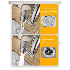 A69M 주방 수도꼭지 360 회전식 슈퍼 광각 배출구 모드 욕실용 싱크대 스프레이어 세면대