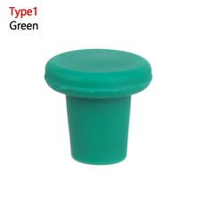 호환 실리콘 샴페인 와인 맥주 병 코르크 마개 플러그 실러 캡 스토퍼 바 주방 도구 진공 밀봉, 21 style3- Green, 1개