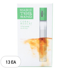 프리미어스티 실버 매직 티완드 코랄 머스캣 허브차, 2.5g, 12개입, 13개
