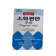 일동후디스 소화편한 우유 오리지널, 190ml, 96개
