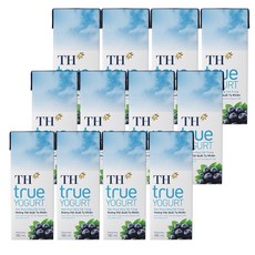 TH TRUE YOGURT 블루베리맛/베트남 요거트, 4개, 180ml